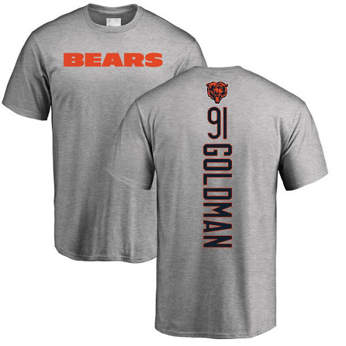 Chicago Bears Men Ash Eddie Goldman Backer NFL Football #91 T Shirt->->Sports Accessory